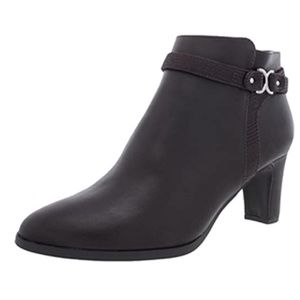 Charter Club faux leather booties women’s size 8.5.